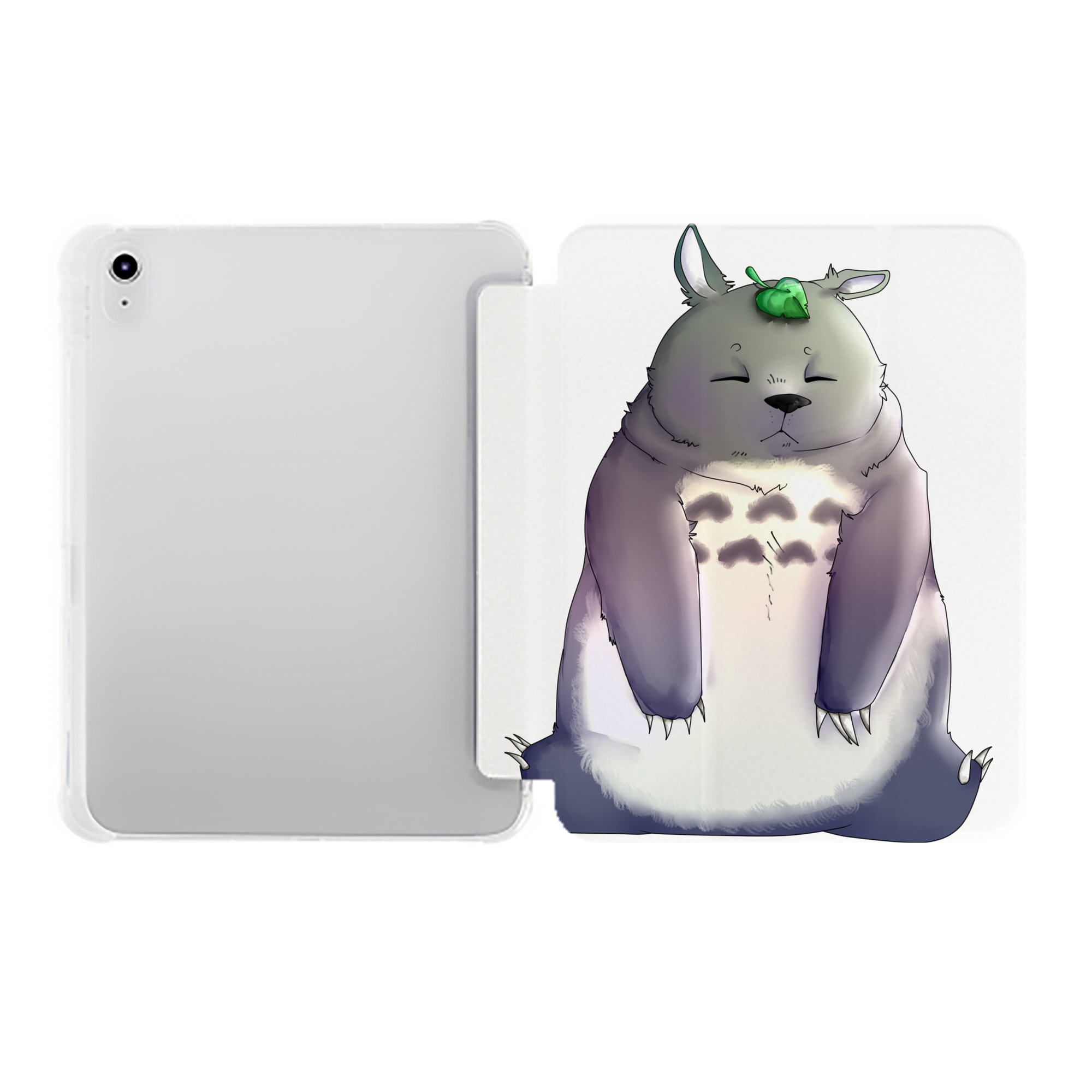 （画像用） となりのトトロ 草壁メイ 草壁サツキ My Neighbor Totoro Satsuki Kusakabe Mei Kusakabe IPad ケース ペン収納付き 三つ折りスタンド PUレザー×シリコン 対応機種9.5/10.5/10.9インチ